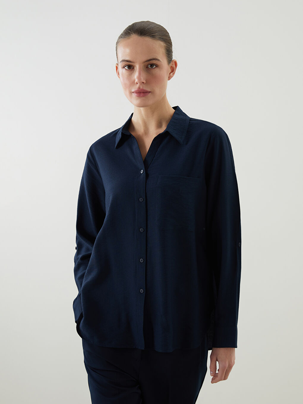 LCWAIKIKI Classic Loose Fit Women's Shirt -W54140Z8-YGH