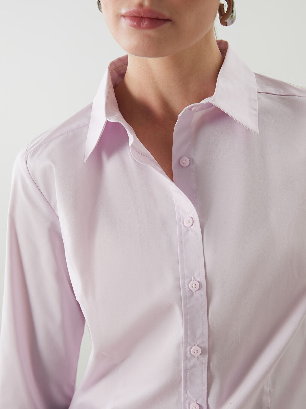 LCWAIKIKI Classic Poplin Women's Shirt -W54143Z8-VL0