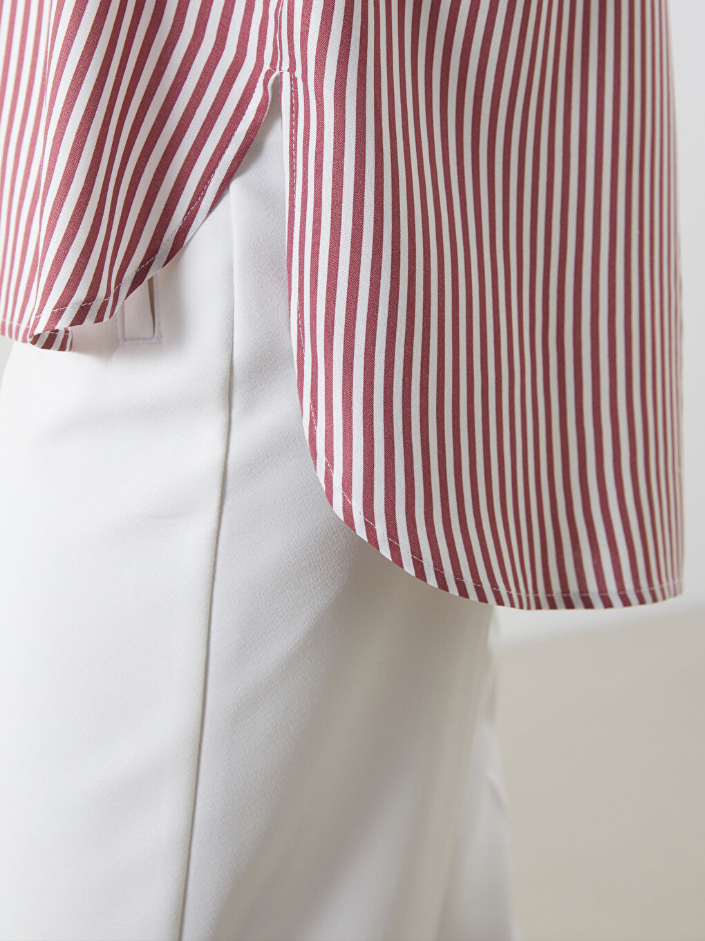 LCWAIKIKI Classic Striped Women's Shirt -W54144Z8-E48