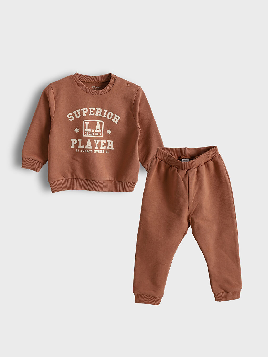 LC Waikiki Crew Neck Printed Baby Boys' Set -W54147Z1-GXH