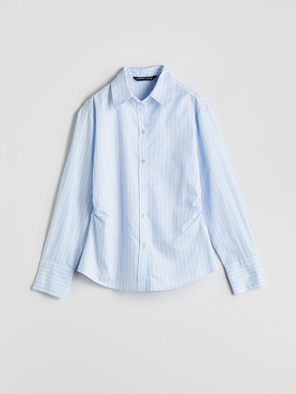 LCWAIKIKI Classic Striped Poplin Women's Shirt -W54149Z8-LEN