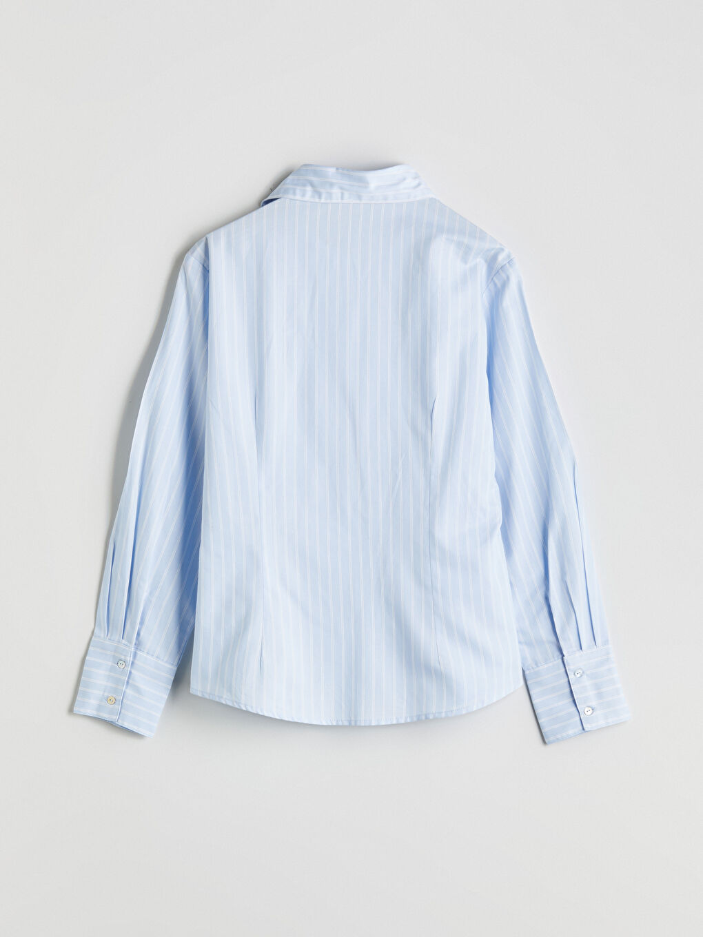 LCWAIKIKI Classic Striped Poplin Women's Shirt -W54149Z8-LEN