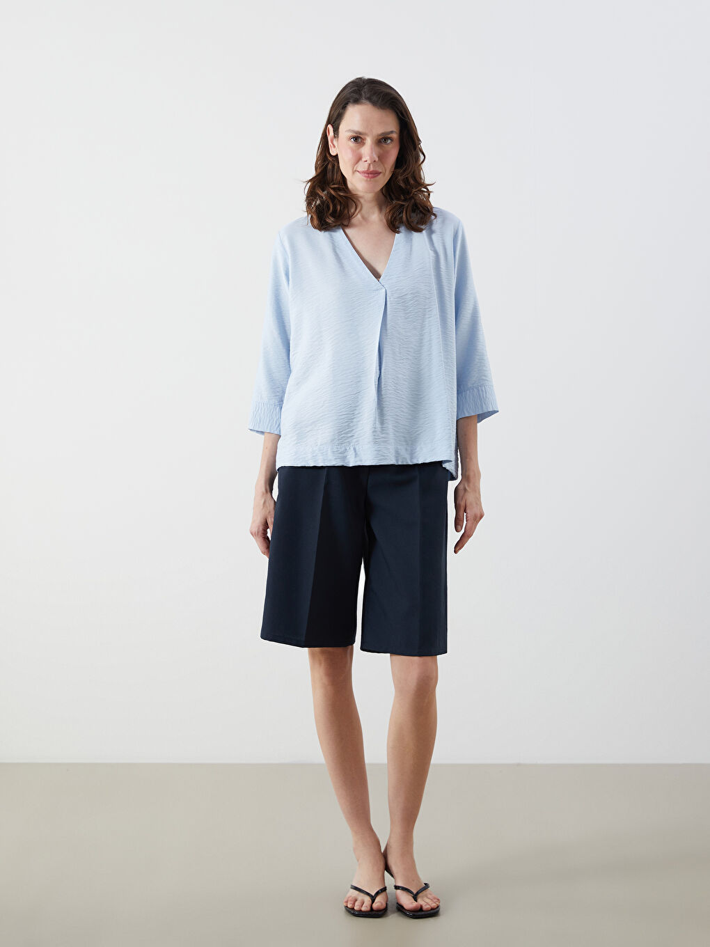 LCWAIKIKI Classic Woman BLUE Blouse -W54151Z8-S0S