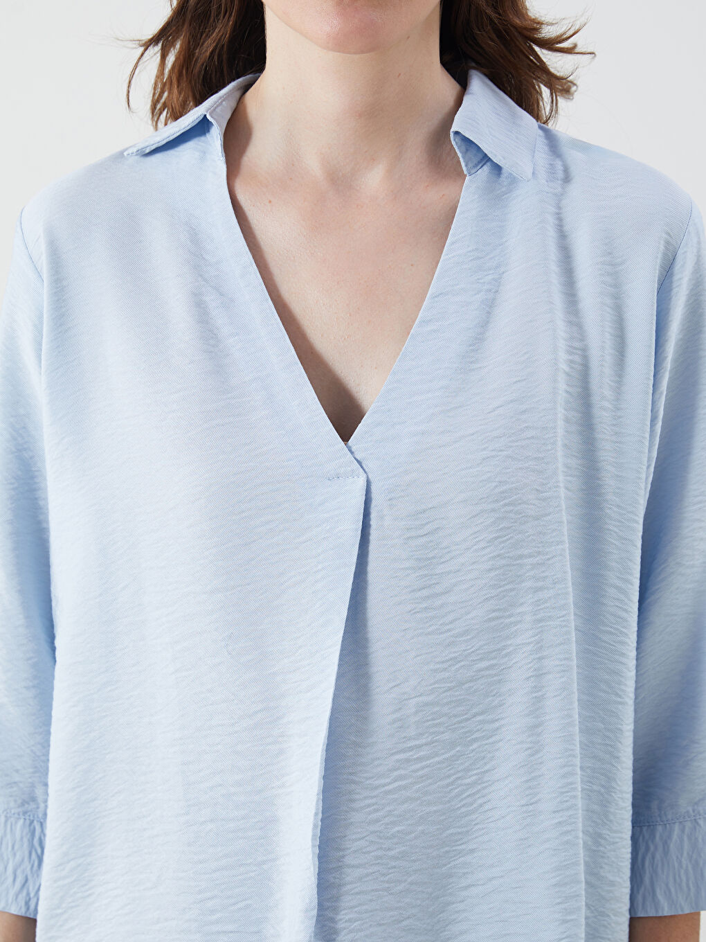 LCWAIKIKI Classic Woman BLUE Blouse -W54151Z8-S0S