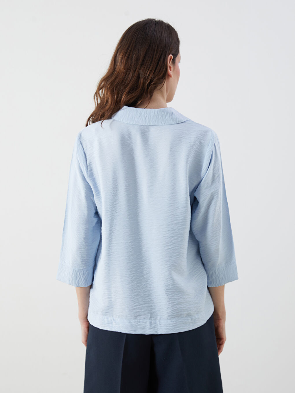LCWAIKIKI Classic Woman BLUE Blouse -W54151Z8-S0S