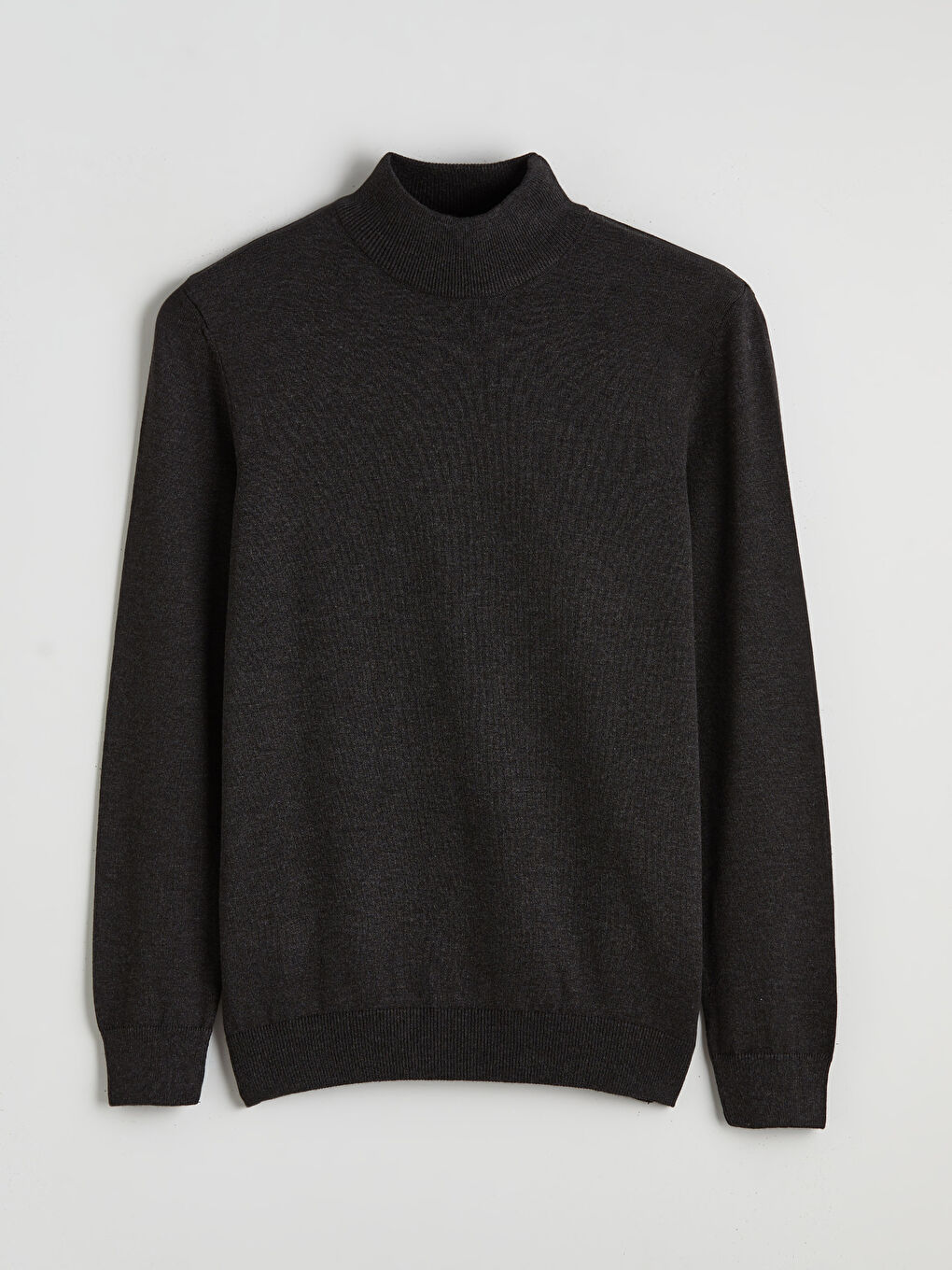 Antrasit Yarım Balıkçı Yaka Erkek Triko Kazak-4