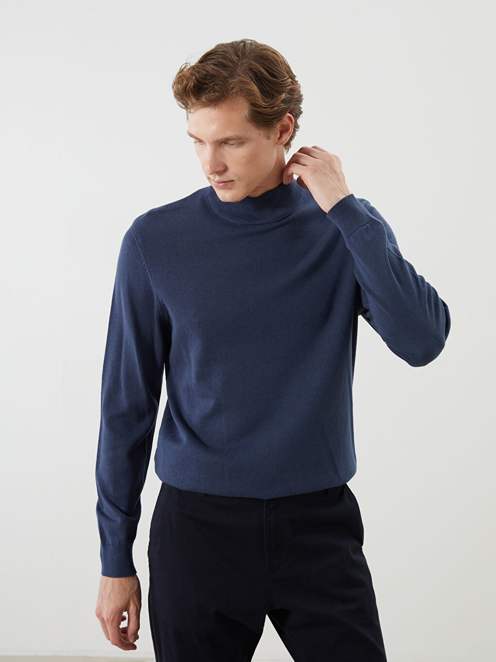 Half Turtleneck Men's Knitwear Sweater