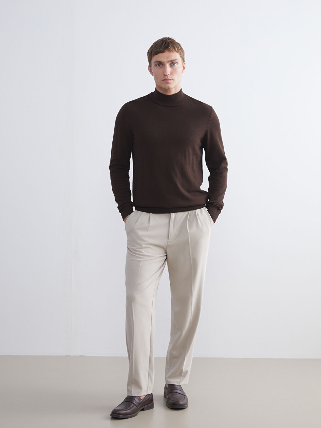 Half Turtleneck Men's Knitwear Sweater-1