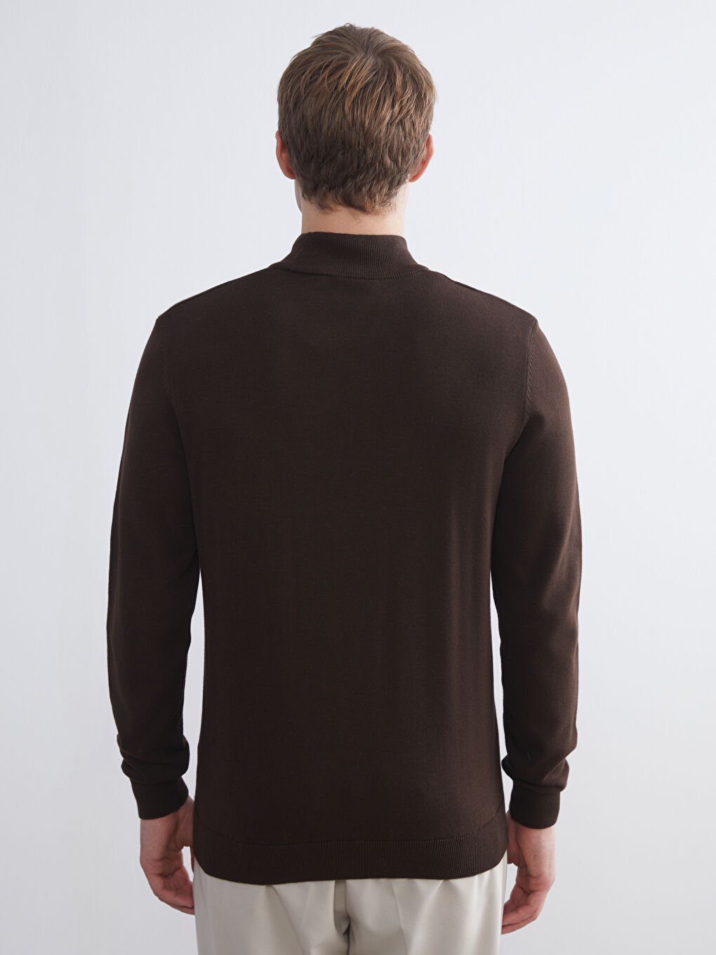 Half Turtleneck Men's Knitwear Sweater-3