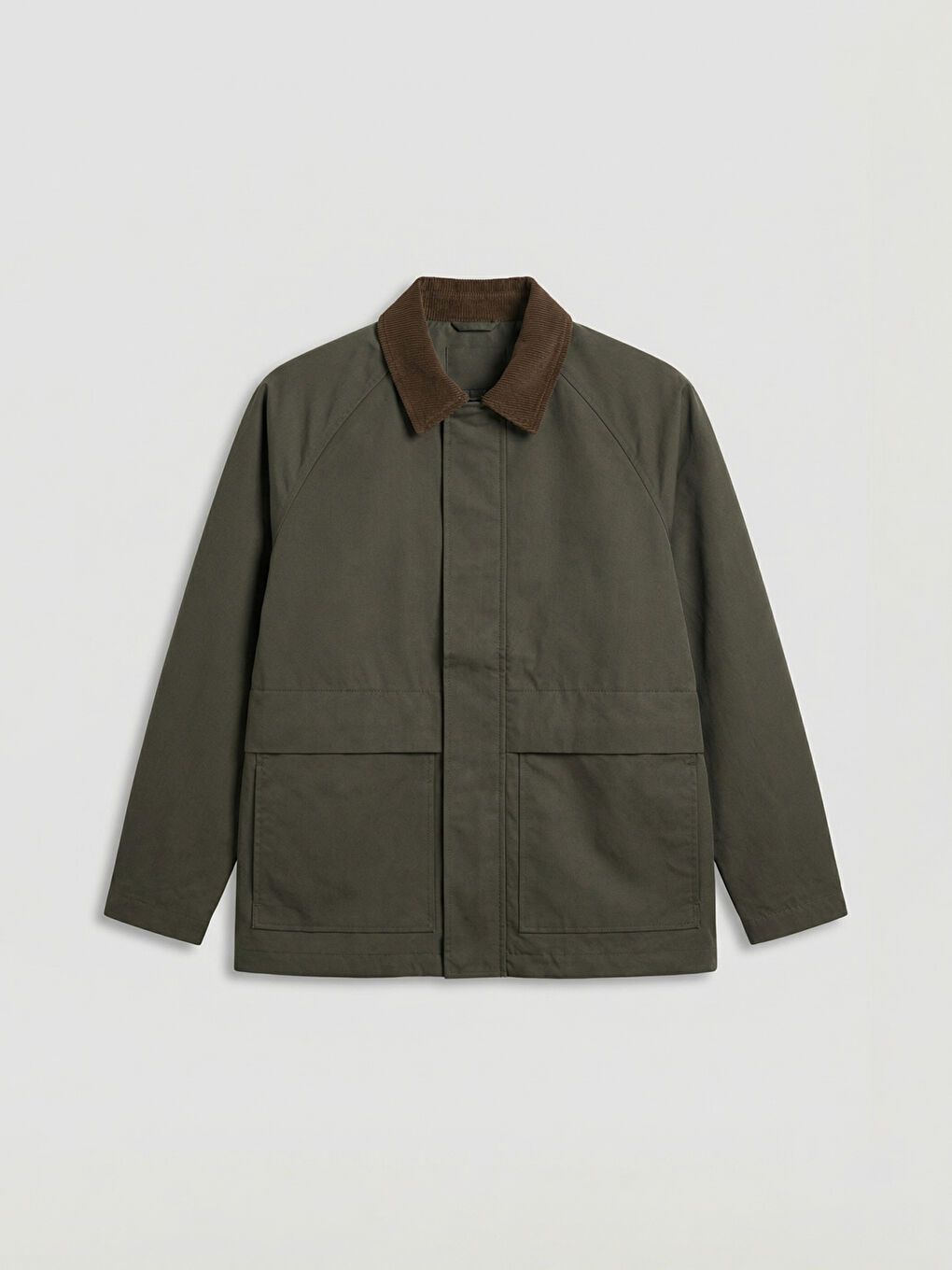 Relaxed Fit Collared Neck Men's Coat