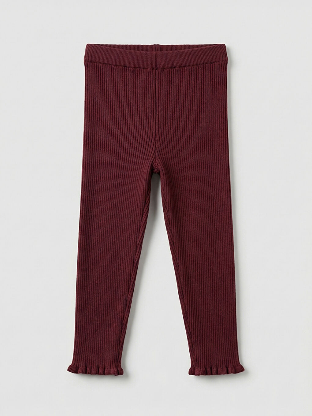 Girls' Soft Knit Leggings with Elastic Waistband