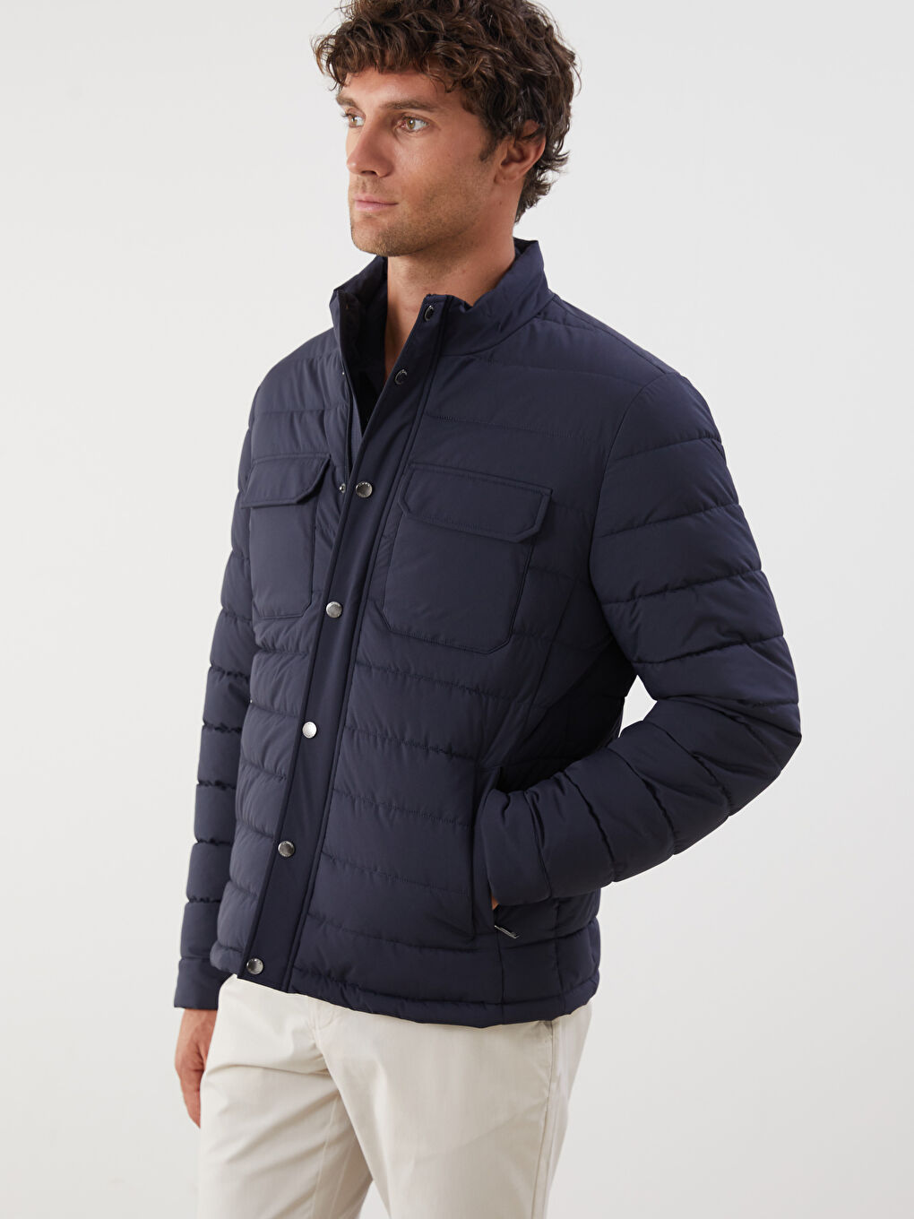 LCWAIKIKI Classic Men's Quilted Puffer Jacket -W54160Z8-RFD