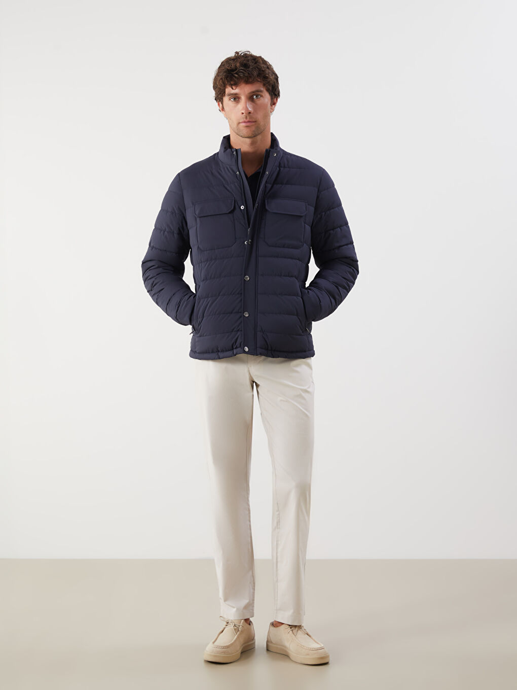 LCWAIKIKI Classic Men's Quilted Puffer Jacket -W54160Z8-RFD