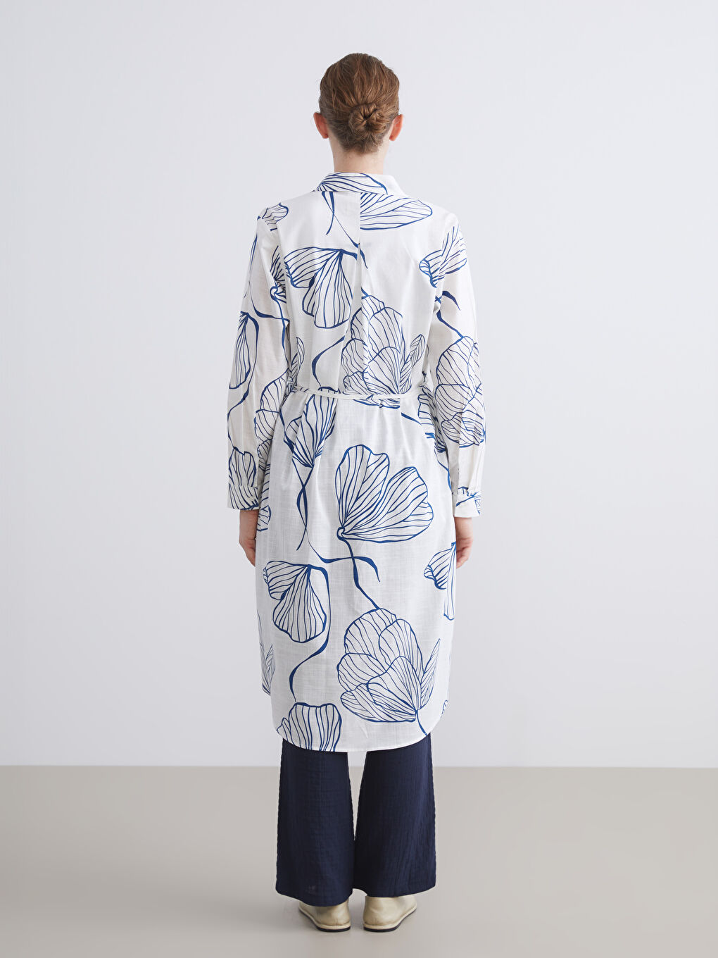 LCWAIKIKI Classic Patterned Women's Shirt Tunic -W54163Z8-LSJ