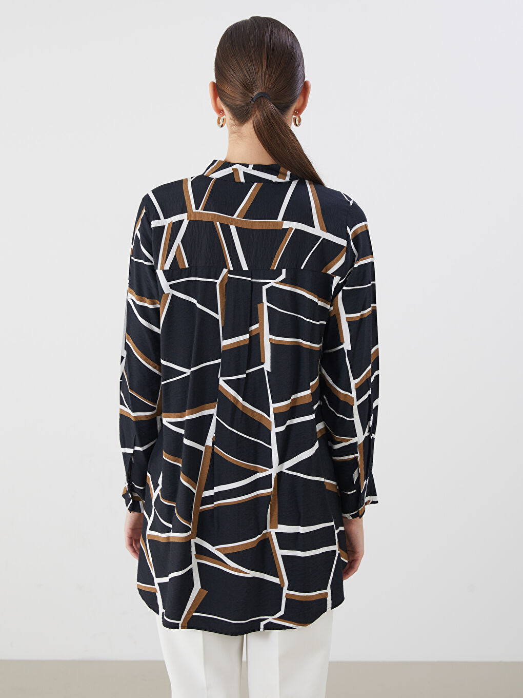 LCWAIKIKI Classic Patterned Women's Shirt Tunic -W54165Z8-LQJ