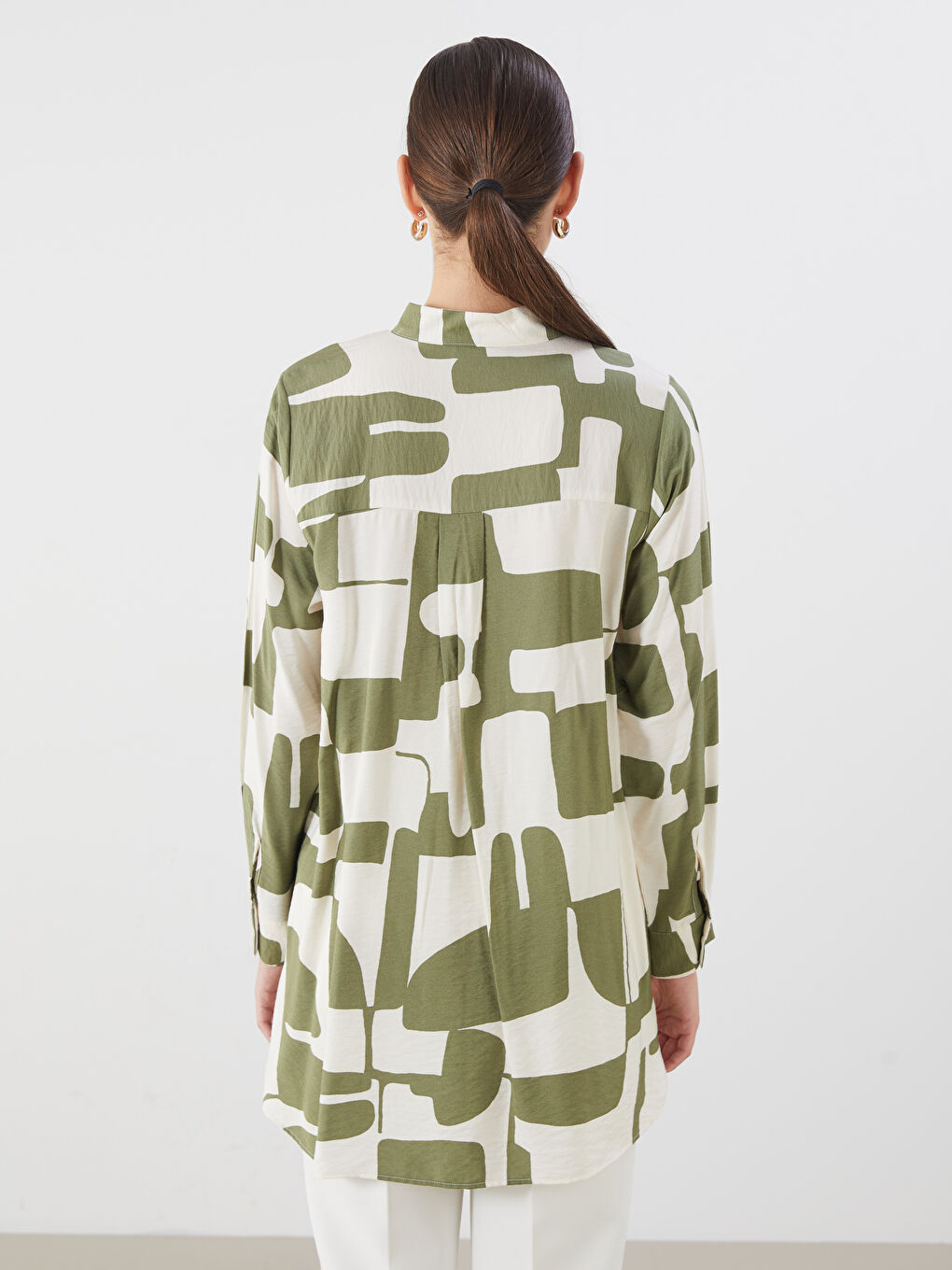 LCWAIKIKI Classic Patterned Women's Shirt Tunic -W54165Z8-LRR