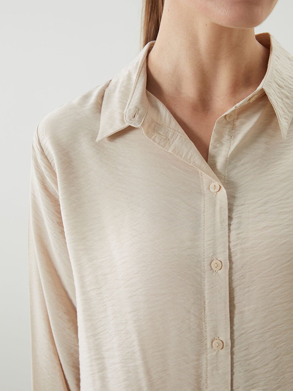 LCWAIKIKI Classic Women's Shirt Tunic -W54168Z8-F0B