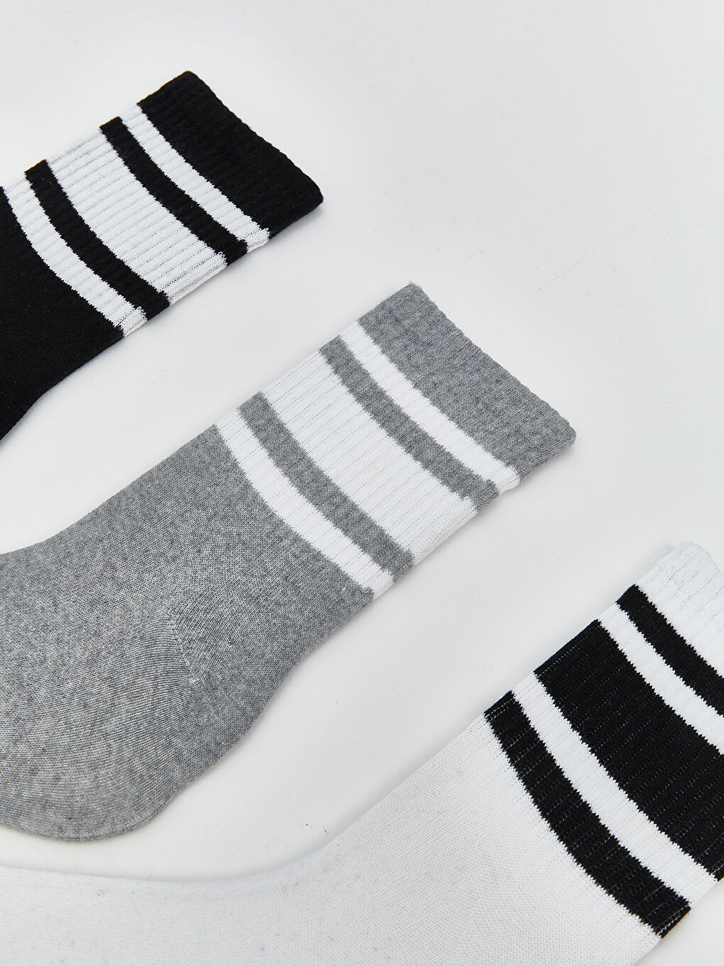LCW ACCESSORIES Striped Men's Ankle Socks 3-pack -W54178Z8-K00
