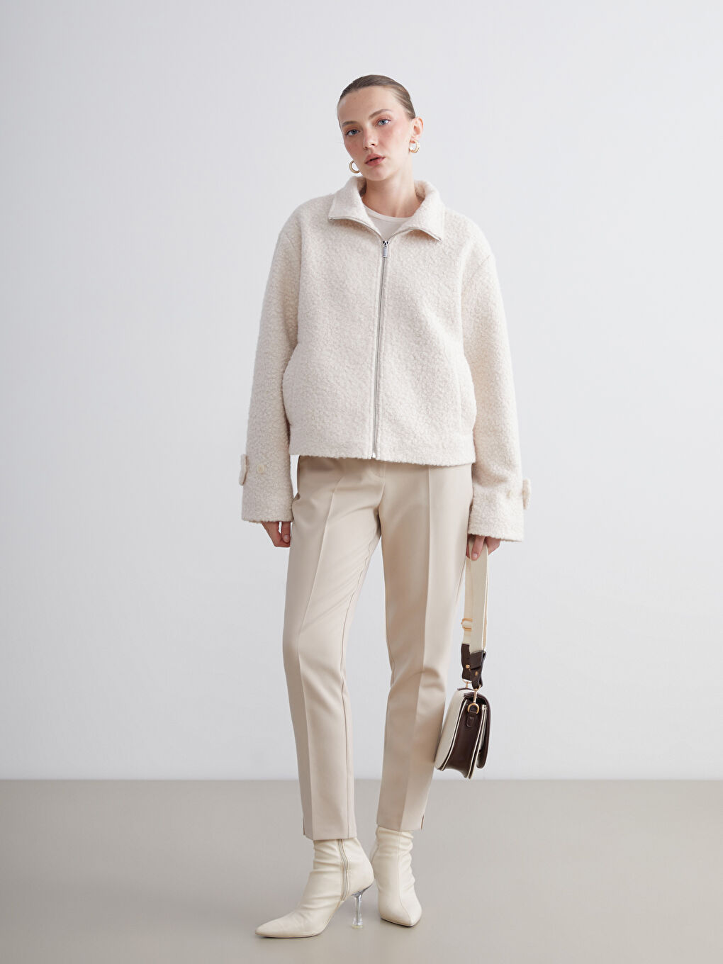 Woman ECRU Overcoat-1