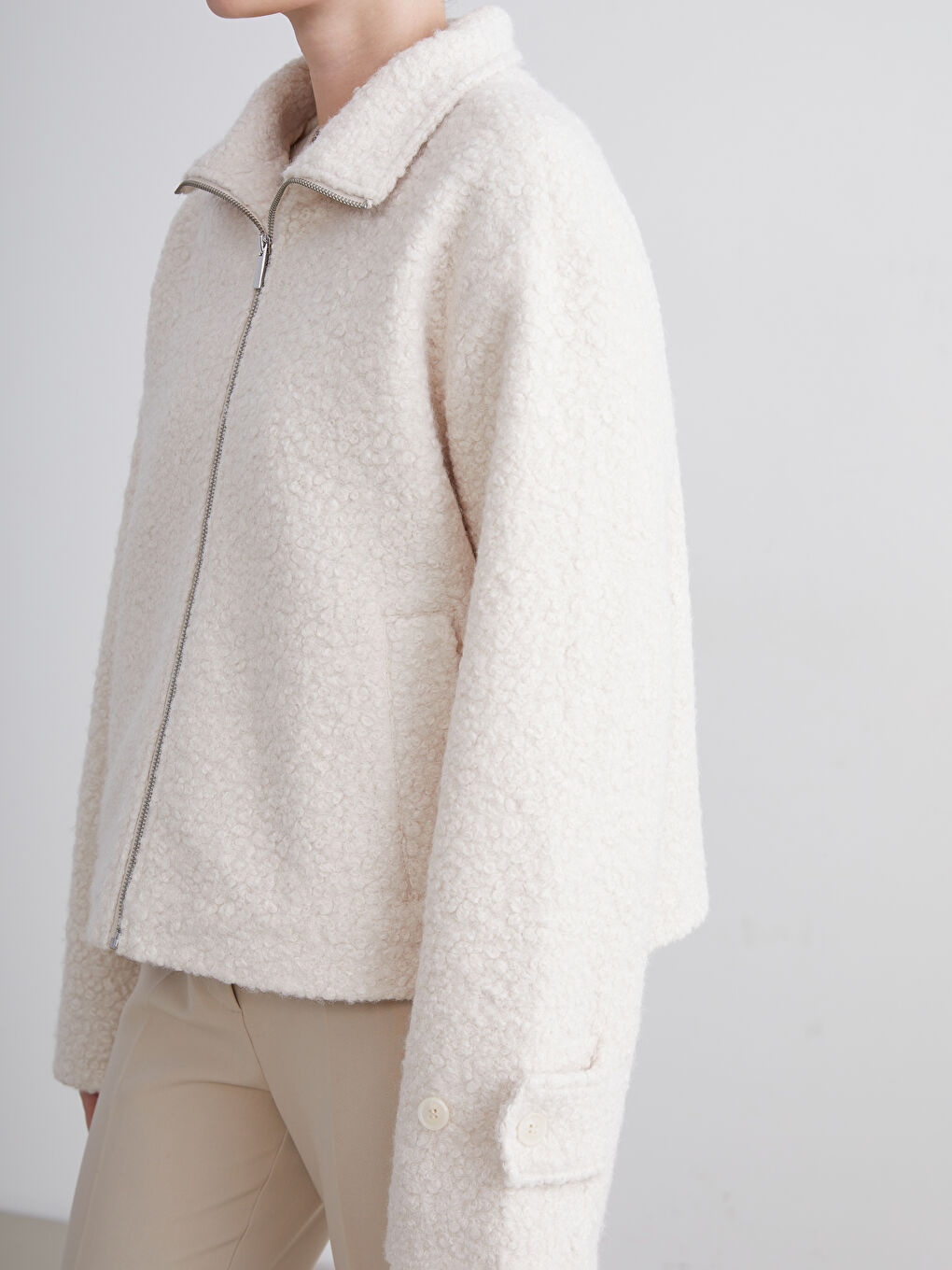 Woman ECRU Overcoat-2