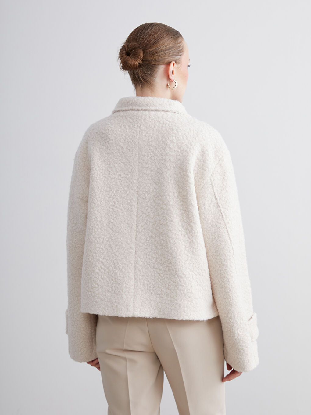 Woman ECRU Overcoat-4