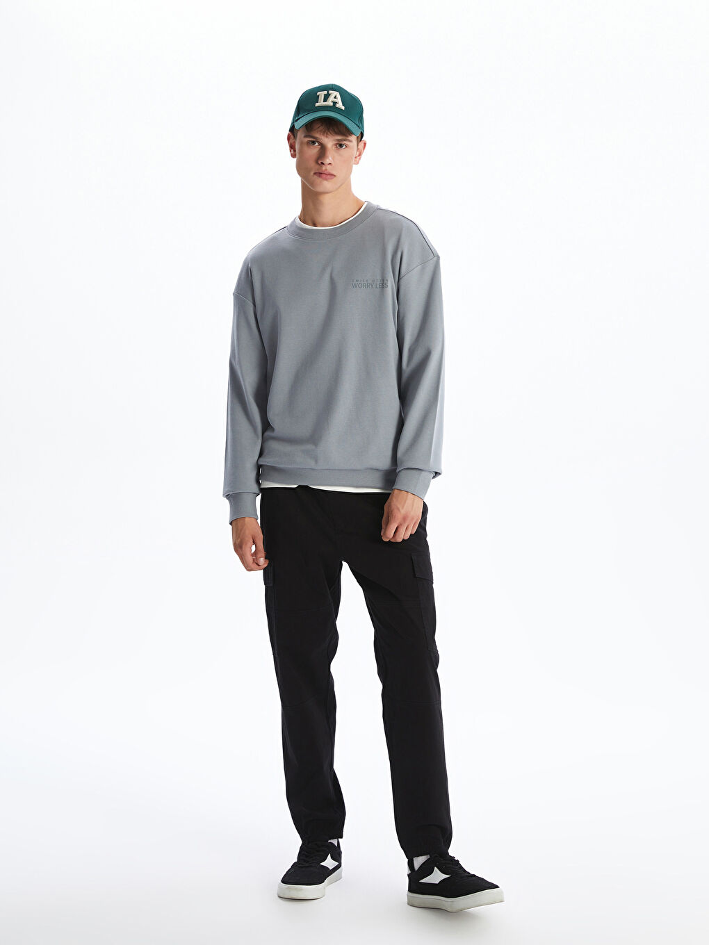 XSIDE Crew Neck Printed Men's Sweatshirt -W54230Z8-ZAF