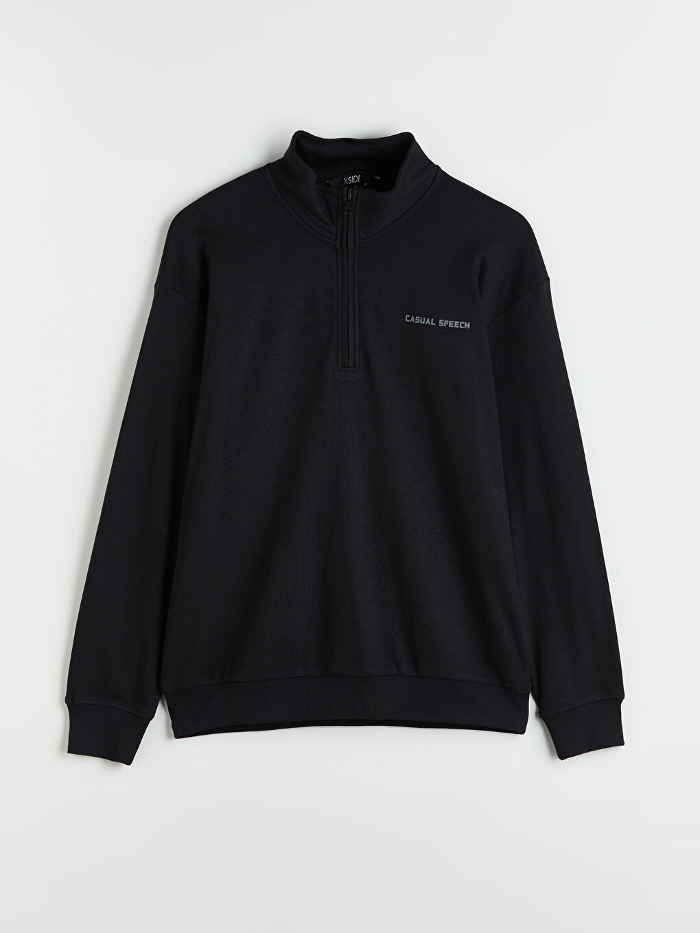 XSIDE Funnel Neck Long Sleeve Men's Zip-Up Sweatshirt -W54268Z8-CVL