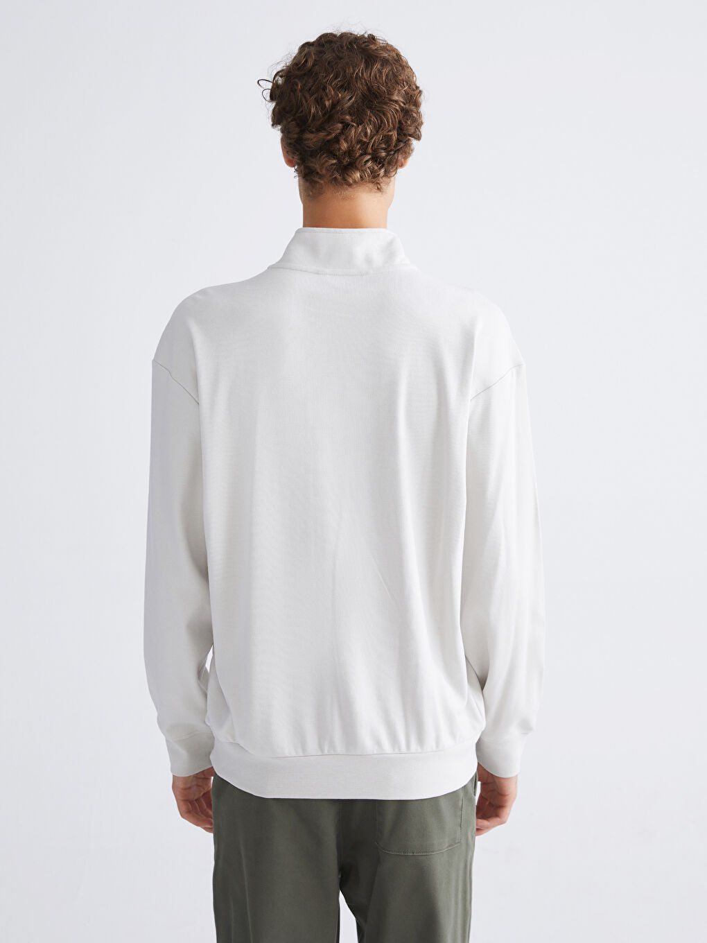 XSIDE Funnel Neck Printed Men's Sweatshirt -W54269Z8-ZAK