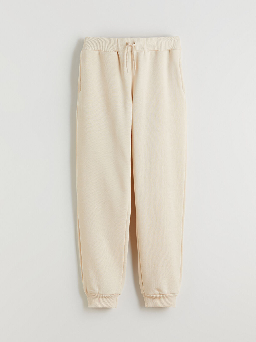 Қыздарға арналған қалың манжеті бар балақ джоггер спорттық шалбары серпімді белдікпен