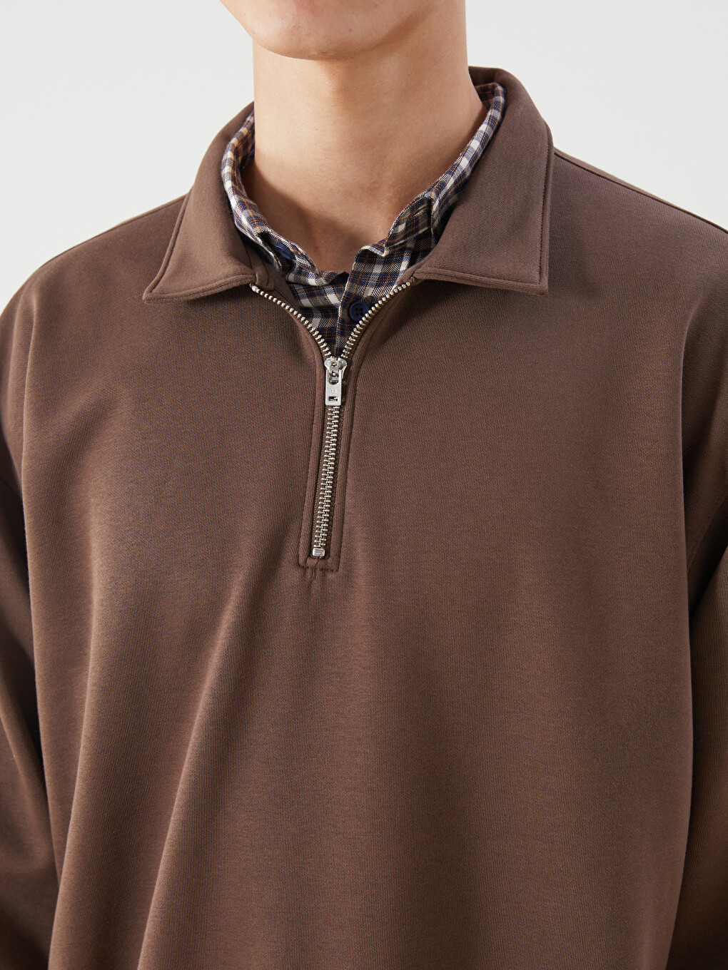 Polo Neck Men's Sweatshirt-2