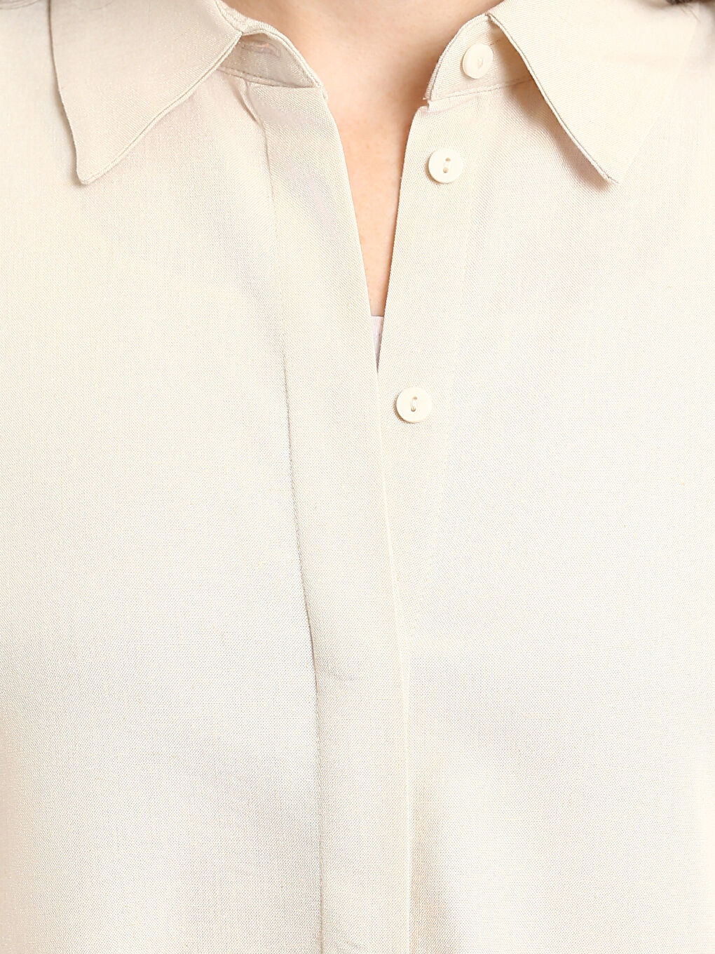 Linen Blend Women's Shirt Tunic-2