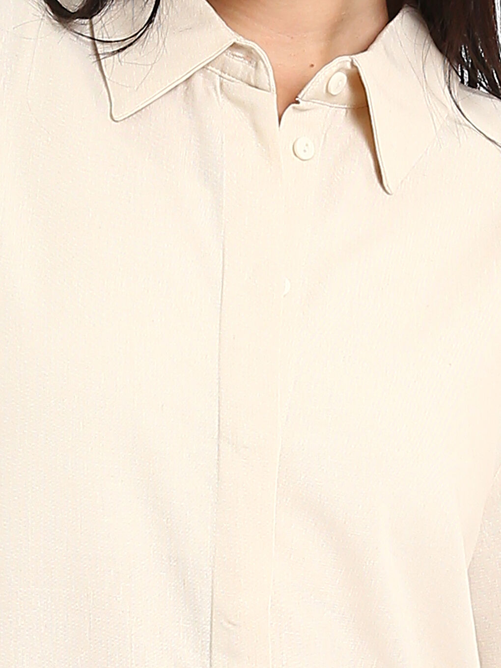 Tunique en chemise en mélange de lin pour Femmes-2