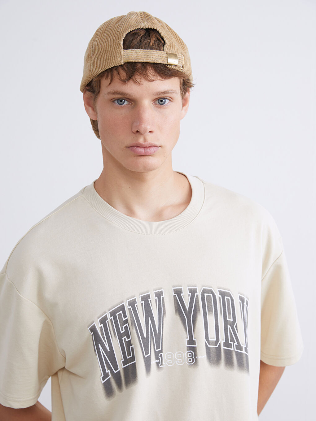 XSIDE Crew Neck Short Sleeve Printed Men's Sweatshirt -W54321Z8-YFT