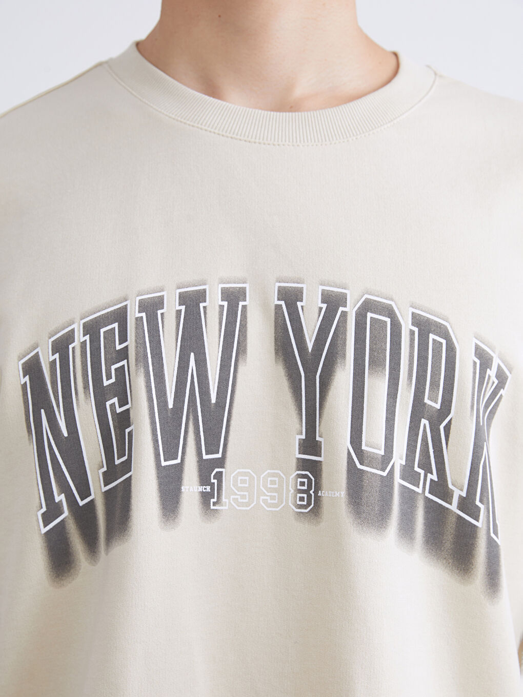 XSIDE Crew Neck Short Sleeve Printed Men's Sweatshirt -W54321Z8-YFT
