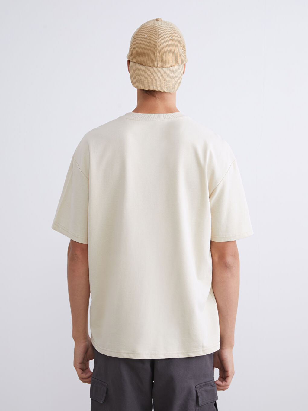 XSIDE Crew Neck Short Sleeve Printed Men's Sweatshirt -W54321Z8-YFT