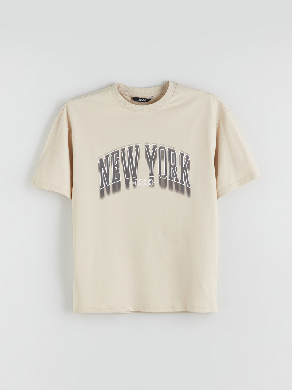 XSIDE Crew Neck Short Sleeve Printed Men's Sweatshirt -W54321Z8-YFT