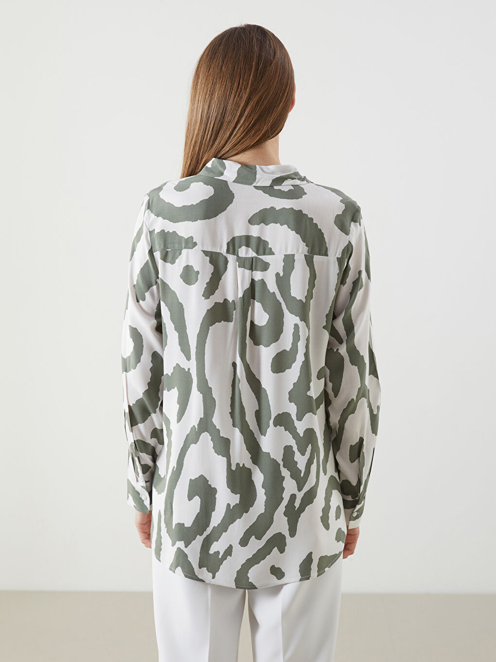 LCWAIKIKI Classic Patterned Women's Shirt -W54323Z8-LRR