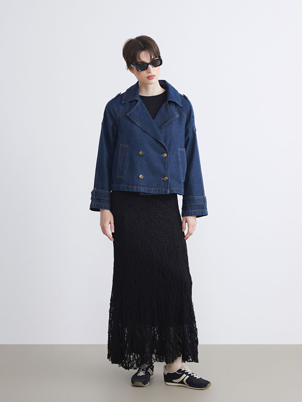 Әйелдер ИНДИГО Джинсы күртеше-1