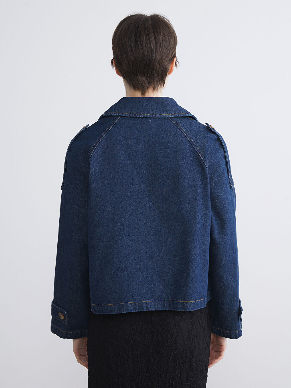 Әйелдер ИНДИГО Джинсы күртеше-3