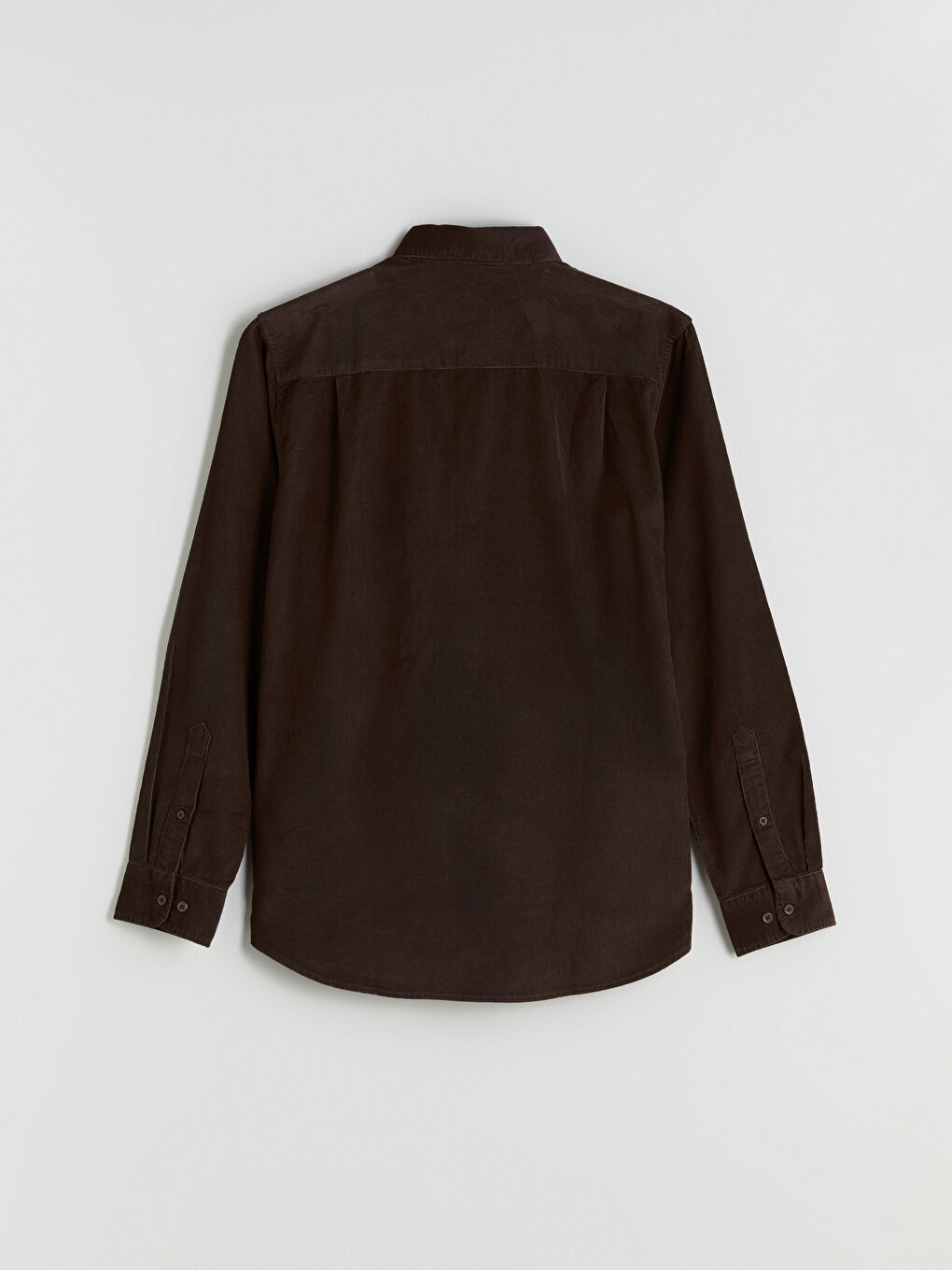 Regular Fit Long Sleeve Velvet Men's Shirt-5