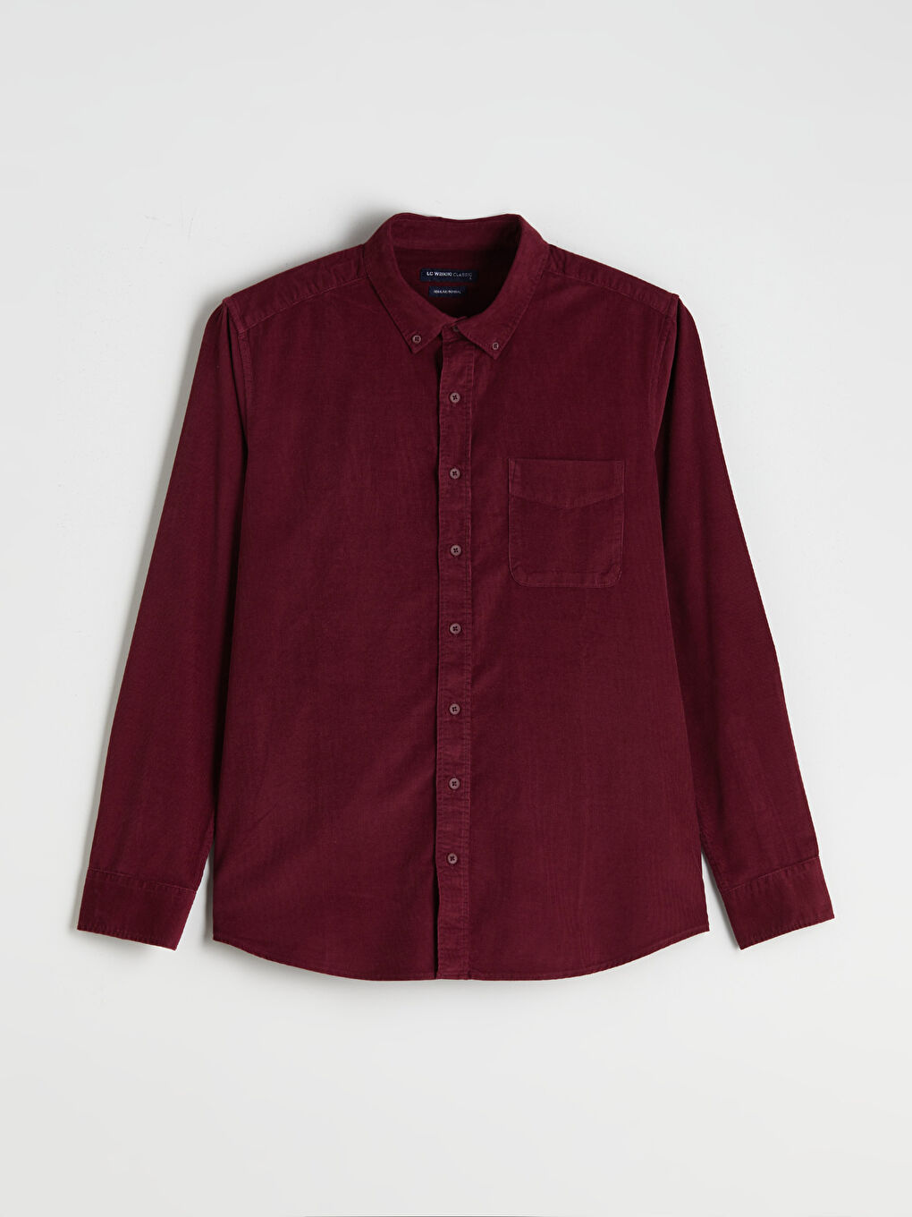 Regular Fit Long Sleeve Velvet Men's Shirt-4