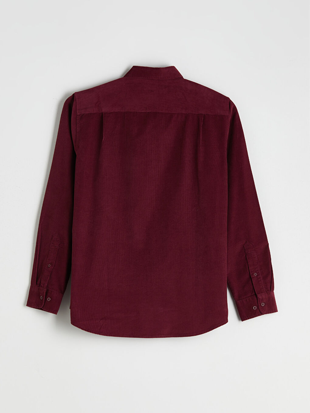 Regular Fit Long Sleeve Velvet Men's Shirt-5