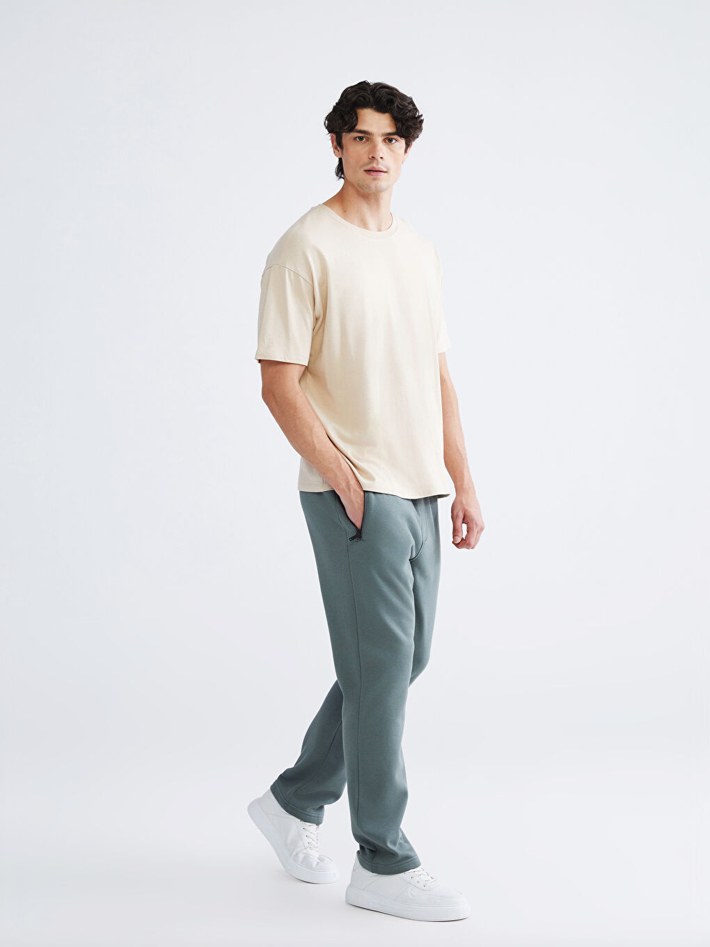 Yeşil Standart Kalıp Erkek Eşofman Altı