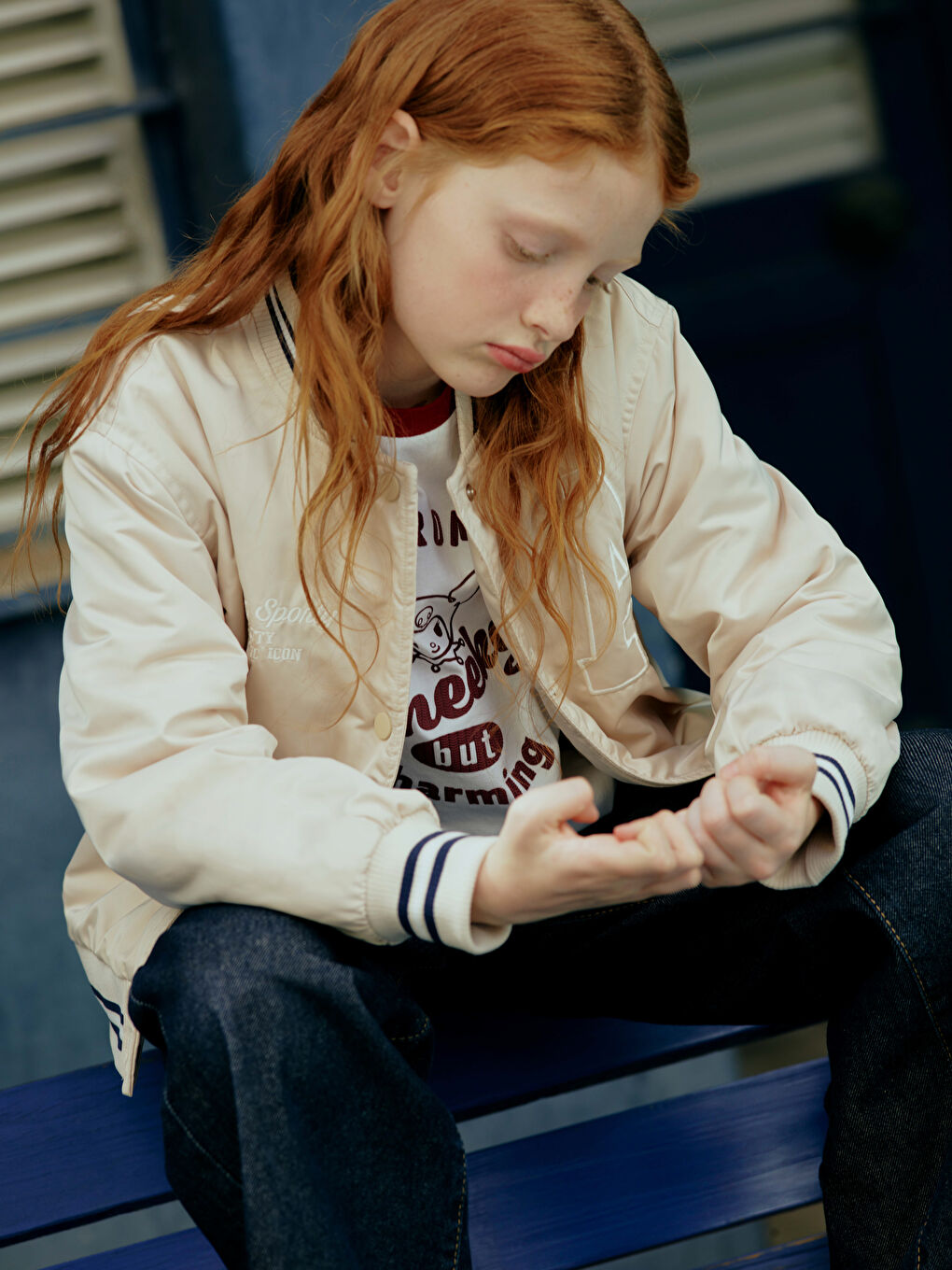 LCW Kids Момиче Бежово Палто -W54344Z4-FWC