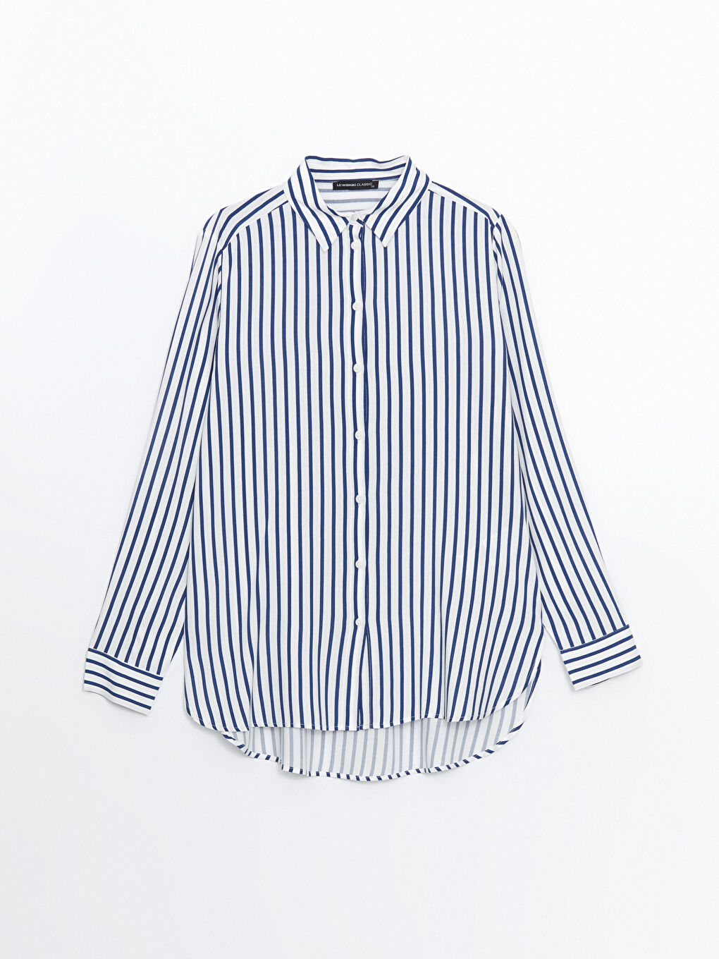 LCWAIKIKI Classic Striped Women's Shirt -W54349Z8-LEN