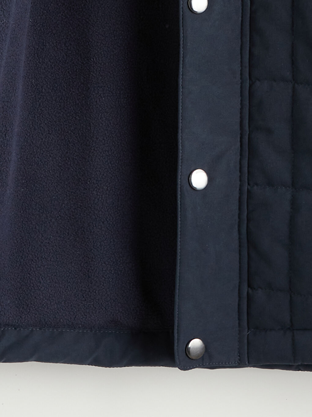 Lacivert Standart Kalıp Dik Yaka Erkek Şişme Mont-7