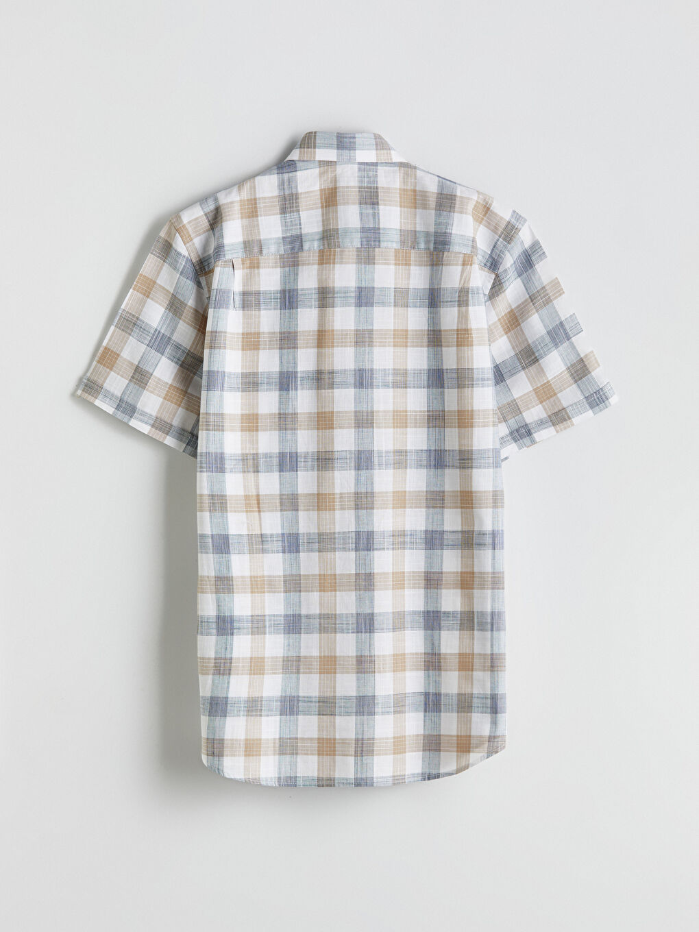 LCWAIKIKI Classic Regular Fit Short Sleeve Plaid Poplin Men's Shirt -W54363Z8-LKQ
