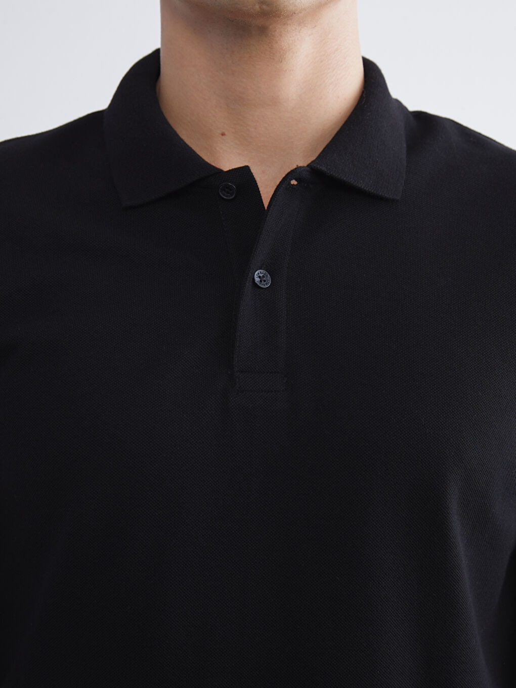LCWAIKIKI Classic Μακρυμάνικο Πικέ T-Shirt Ζιβάγκο για Άνδρες -W54371Z8-CVL