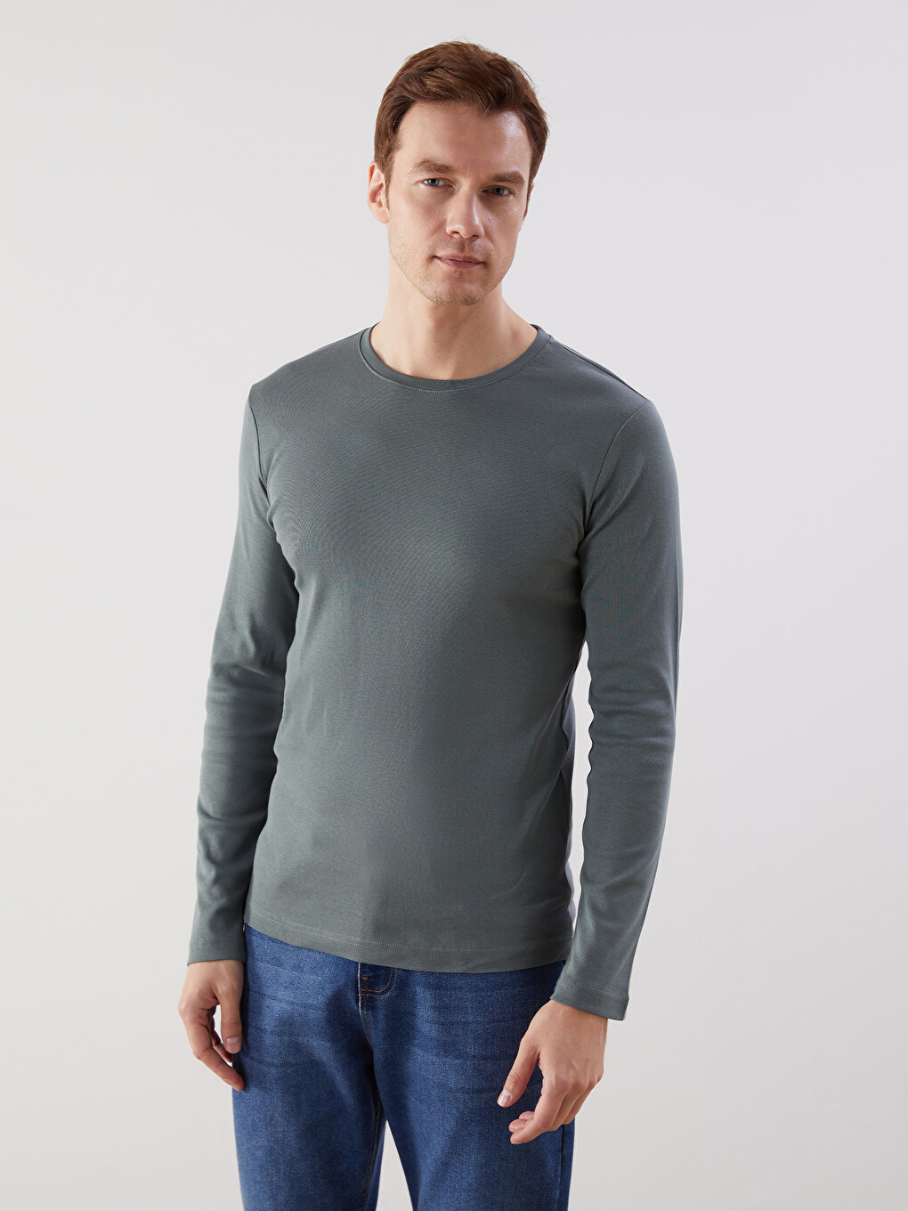 Unisex Baby & Toddler Cotton Long Sleeve Sweatshirt - Basic Round Neck Tee With Shoulder Buttons