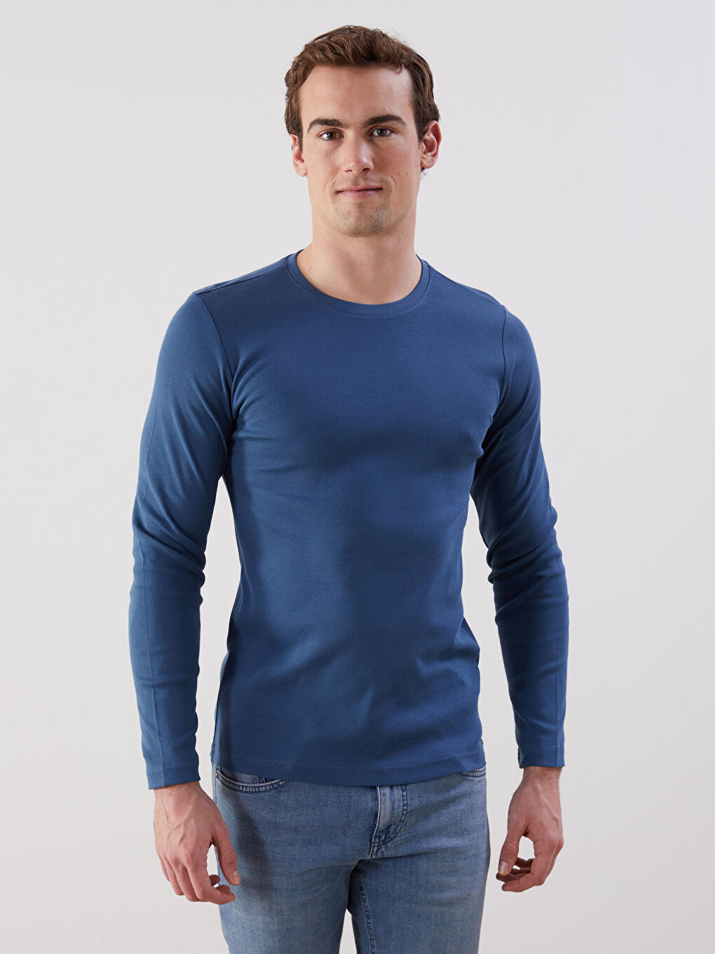 Crew Neck Men's Sweatshirt -W54374Z8-PJG